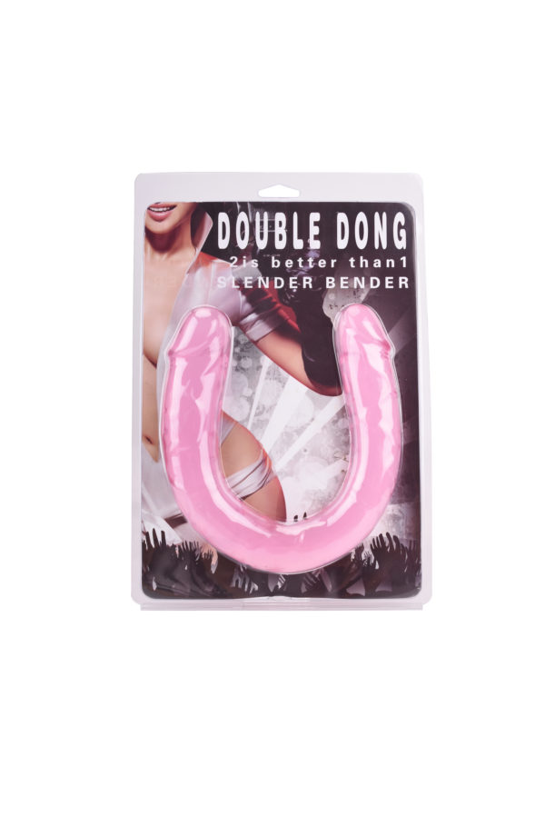 Double Sided Jelly Dildo - Pink Box