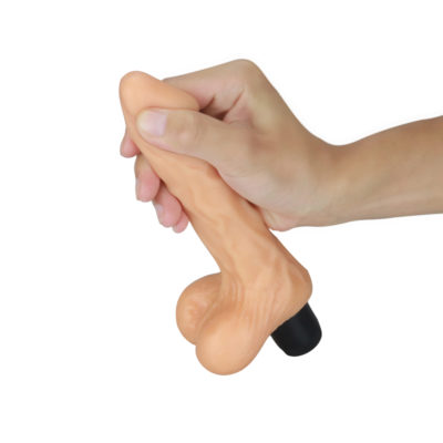 Realistic dildo vibrator 20 cm with balls-1