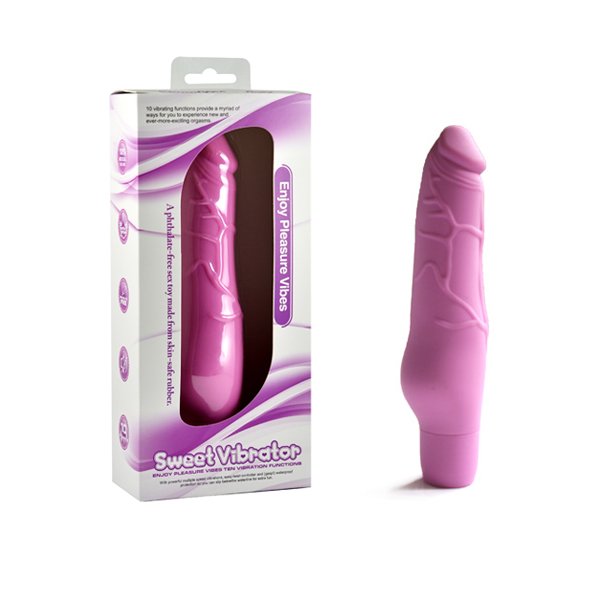 Silicone 10 functional real dildo vibrator 17cm - cover