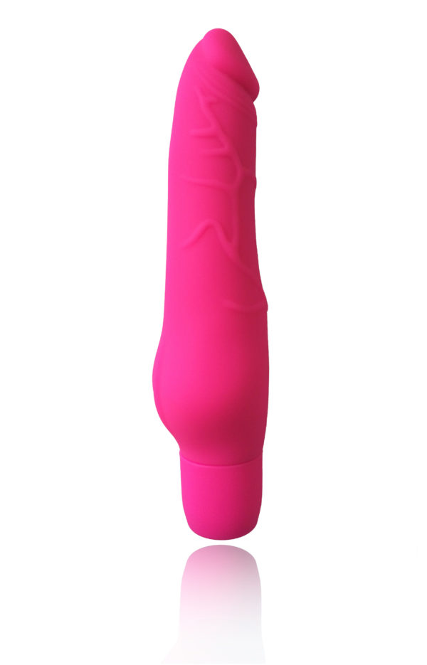 Silicone 10 function realistic dildo vibrator 17 cm - pink