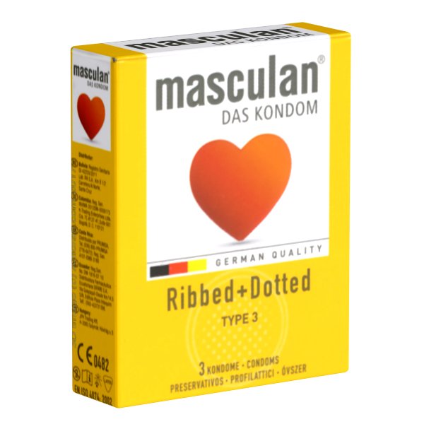 masculan ribbed dotted