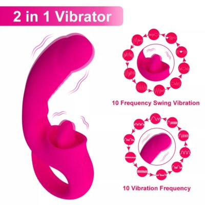 Betty -Vibrator with clitoris stimulator 2 in 1