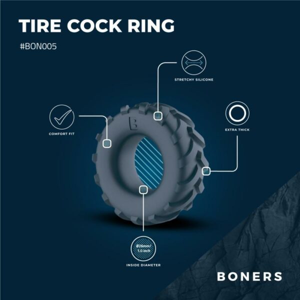Boners - Прстен за пенис во форма на гума - Image 2