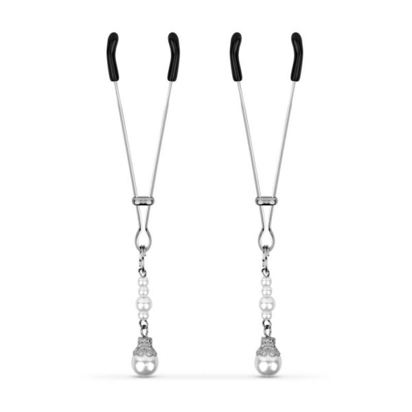 EasyToys - Сребрени Штипки за брадавици со бисери - Image 2
